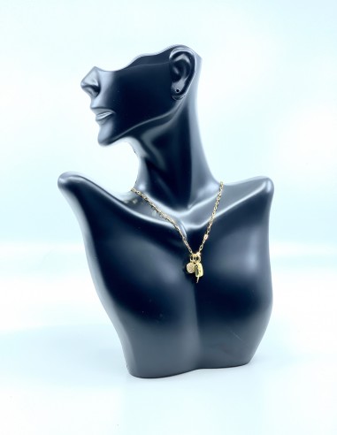 Sterling silver necklace N005 "Gold"